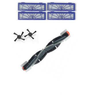 Neato Botvac Pet & Allergy harja, 2 kpl sivuharjoja ja 4 kpl Pet & Allergy suodattimia